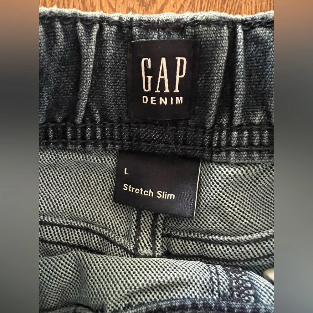 NWT Boys Gap Kids Pull-on stretch slim leg denim jeans in Boys size L